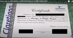 Como S O Os Diplomas E Certificados Do Claretiano Ead